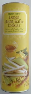 Lemon Baton Wafer Cookies