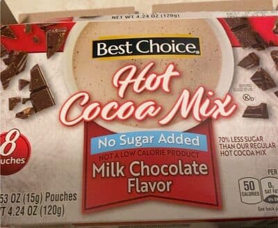 Hot cocoa mix no sugar added