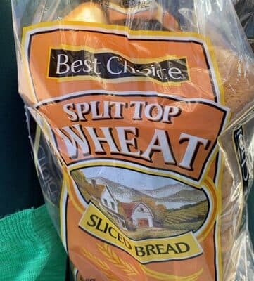 Split top wheat bread