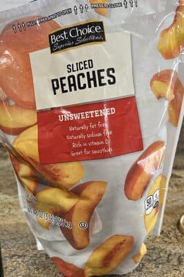 Sliced Peaches