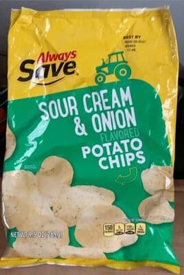 Sour Cream & Onion Flavored Potato Chips