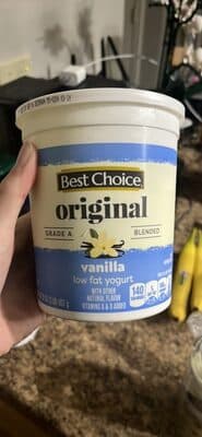 Low Fat Yogurt, Original Vanilla