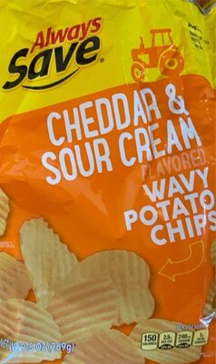 Cheddar & Sour Cream Flavored Wavy Potato Chips