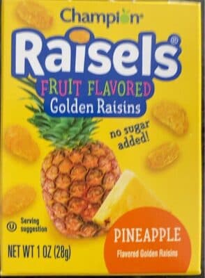 Pineapple Fruit Flavored Golden Raisins