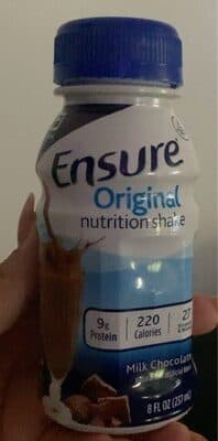 Milk Chocolate Flavor Original Nutrition Shake
