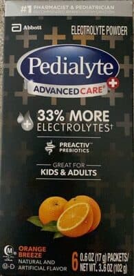 Orange Breeze Electrolyte Powder Packets