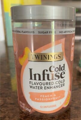 Peach & Passion Fruit Flavoured Cold Infuse Water Enhancer