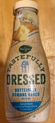 Tastefully Dressed Buttermilk Romano Ranch Dressing