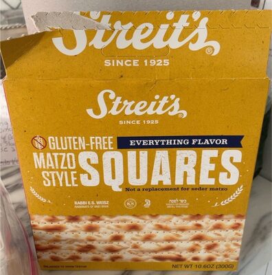 Matzo style squares
