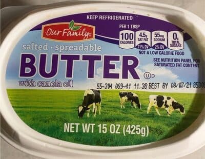 Salted Spreadable Butter with Canola Oil