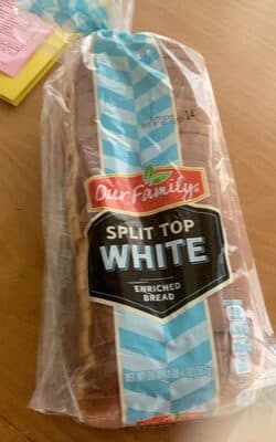 White Enriched Split Top Bread