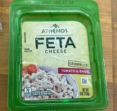Tomato & Basil Feta Crumbled Cheese