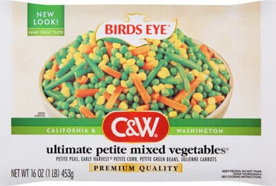 Ultimate Petite Mixed Vegetables, Early Harvest Petite Corn, Petite Green Beans, Julienne Carrots