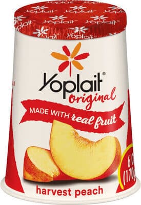 Yoplait Original Harvest Peach Low Fat Yogurt