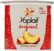 Yoplait Original Harvest Peach Low Fat Yogurt