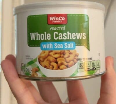Roasted Whole Cashews with Sea Salt
