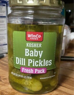 Baby dill pickles