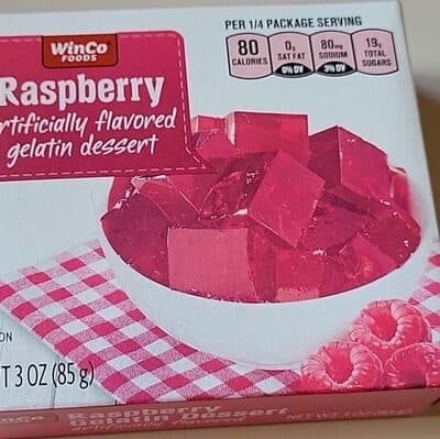 Raspberry gelatin