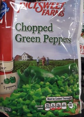 Chopped Green Peppers