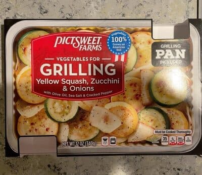 Yellow Squash, Zucchini & Onions with Olive Oil, Sea Salt & Cracked Pepper Vegetables for Grilling