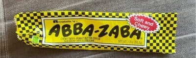 Abba-Zaba Soft And Chewy Taffy - Peanut Butter Center Candy Bar