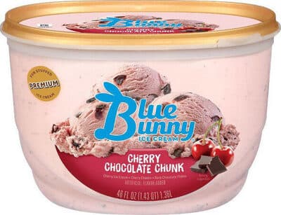 Cherry Chocolate Chunk Cherry Flavored Frozen Dairy Dessert, Dark Chocolaty Flakes