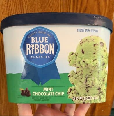 Mint Chocolate Chip Reduced Fat Ice Cream