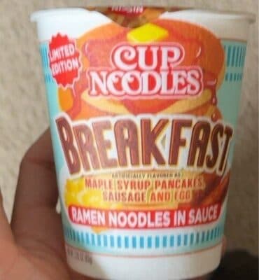 Cup noodle breakfast