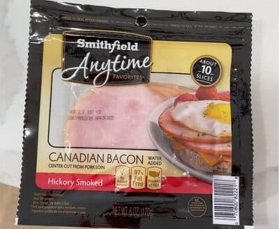 Naturally Hickory Smoked Canadian Bacon