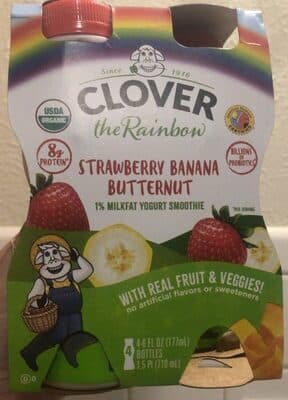 Strawberry Banana Butternut Yogurt Smoothie
