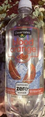 Blood Orange Flavored Sparkling Water