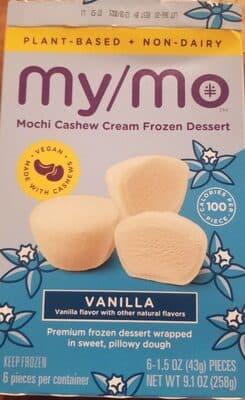 Vanilla Mochi Cashew Cream Frozen Dessert