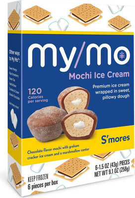 S'mores Mochi Premium Wrapped in Sweet, Pillowy Dough Ice Cream