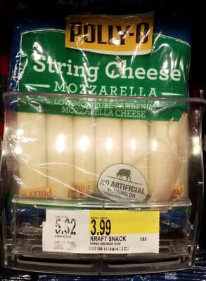 Mozzarella Low-Moisture Part-Skim Natural String Cheese