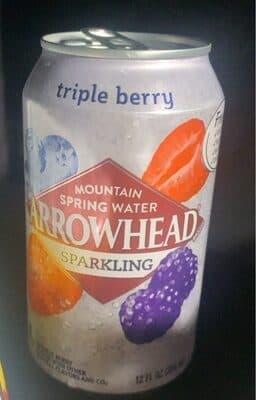 Triple Berry Flavor Sparkling Mountain Spring Water