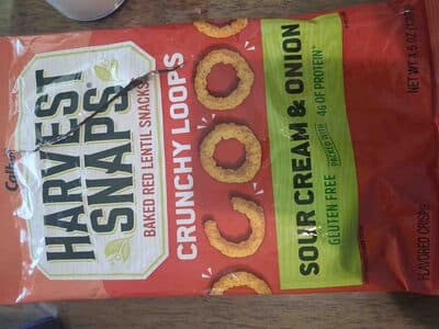 Sour cream & onion crunchy loops