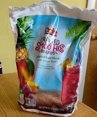 Tropical Fruit Pineapple, Bananas, Mango, and Dragon Fruit Blend