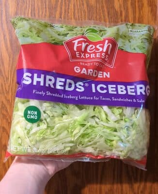 Finely Shredded Iceberg Lettuce
