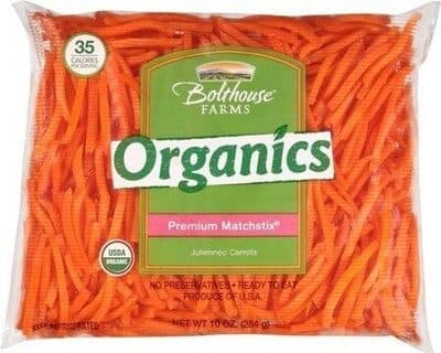 Bolthouse Farms, Organics Julienne Carrots
