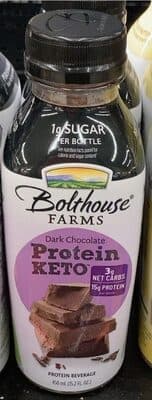Dark Chocolate Protein Keto Beverage