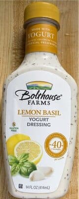 Lemon Basil Yogurt Dressing