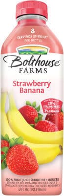 100% FRUIT JUICE SMOOTHIE, STRAWBERRY BANANA