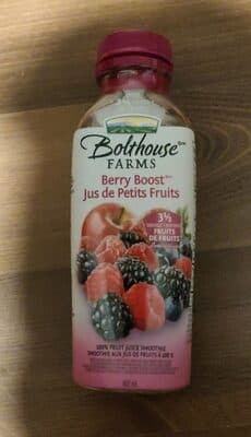 100% FRUIT JUICE SMOOTHIE, BERRY BOOST