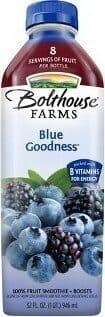 100% FRUIT JUICE SMOOTHIE + BOOSTS, BLUE GOODNESS