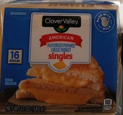 American Pasteurized Prepared Cheese Product Singles