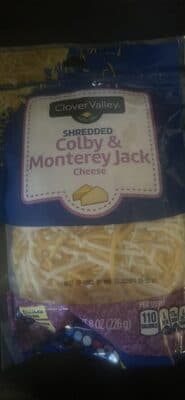 CLOVER VALLEY, COLBY AND MONTEREY JACK CHEESE