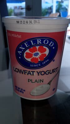 Axelrod Lowfat Yogurt, Plain