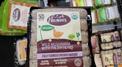 Wild Mushroom With Italian Herbs Fully Cooked Chicken Sausage