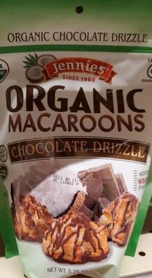 Chocolate Drizzle Organic Macaroons