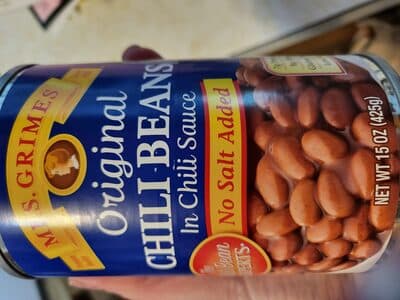 Original No Salt Added Chili Beans in Chili Sauce